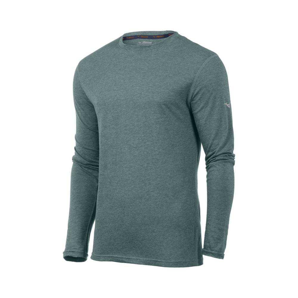 Sudaderas Mizuno Inspire Long Sleeve Hombre Verde España SJPV-36049